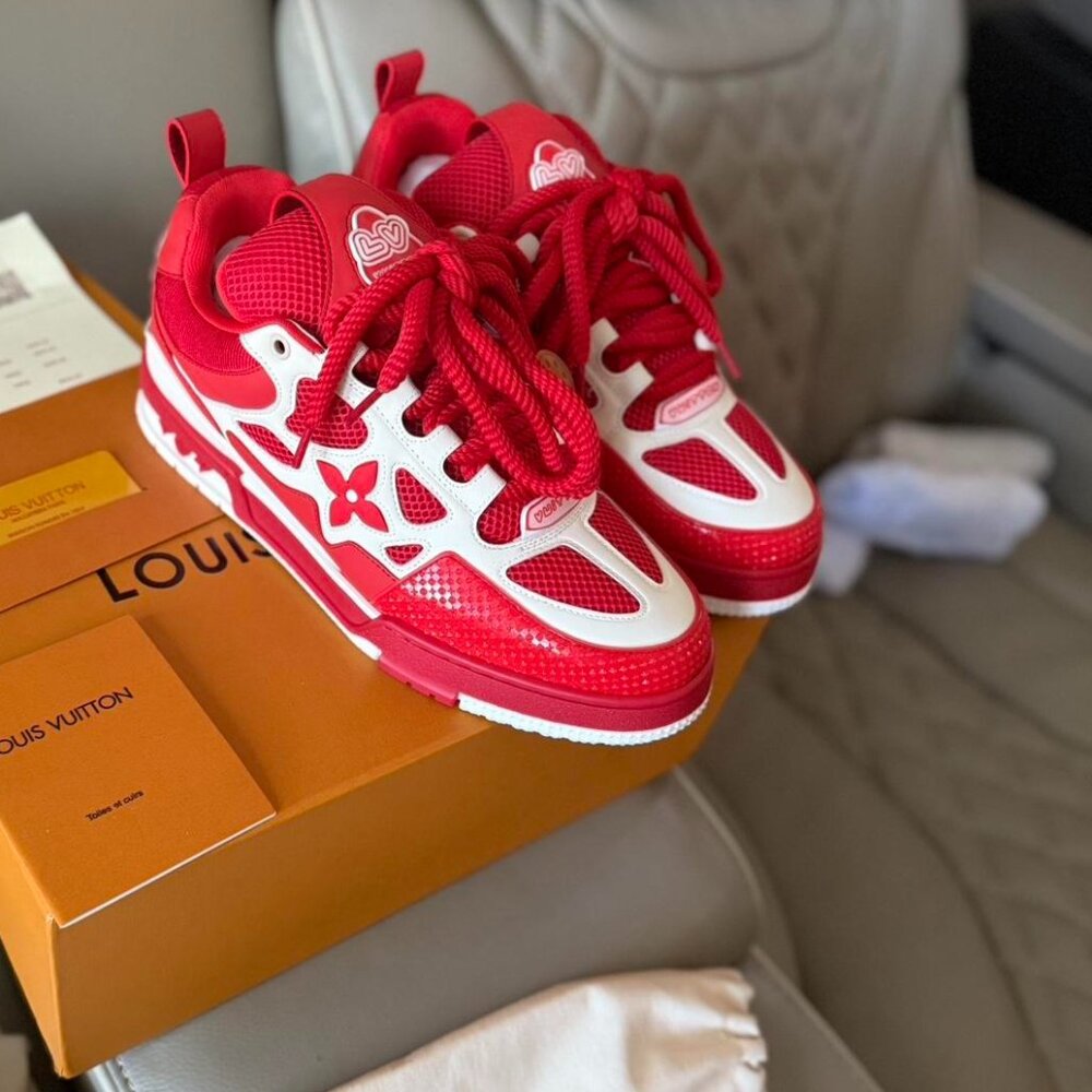 Louis Vuitton Men's Black and Grey Trainers